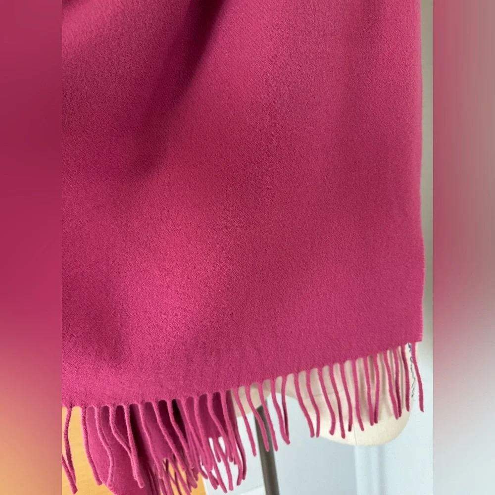 100% Lambswool Scarf in Pink Extra Large 64”x32”